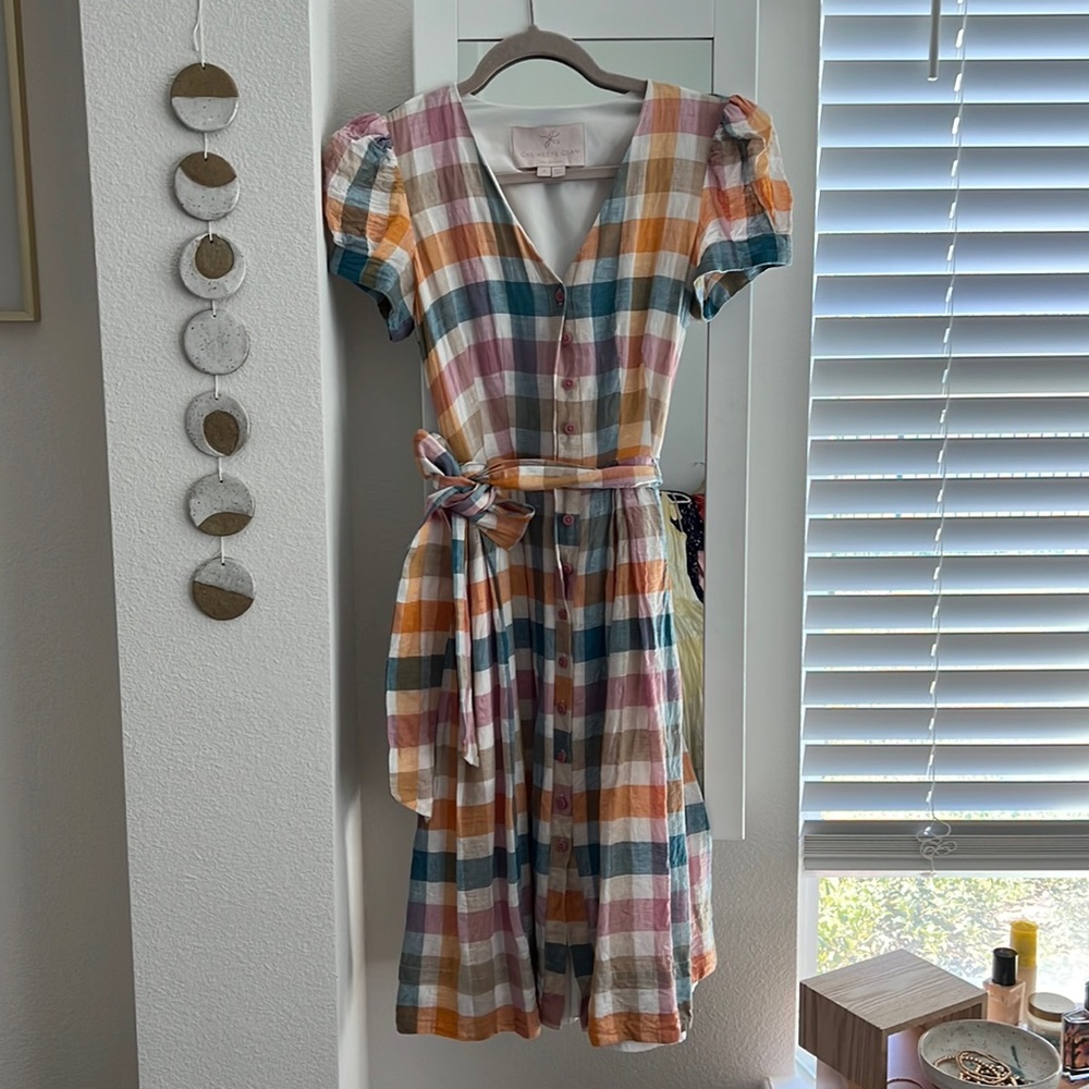 Gal meets glam plaid dress